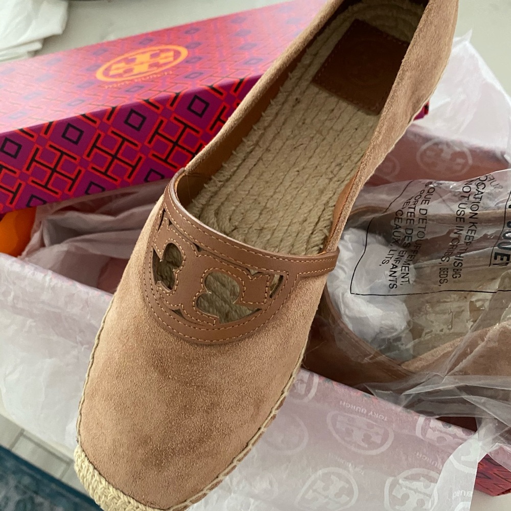 Suede Tory Burch espadrilles